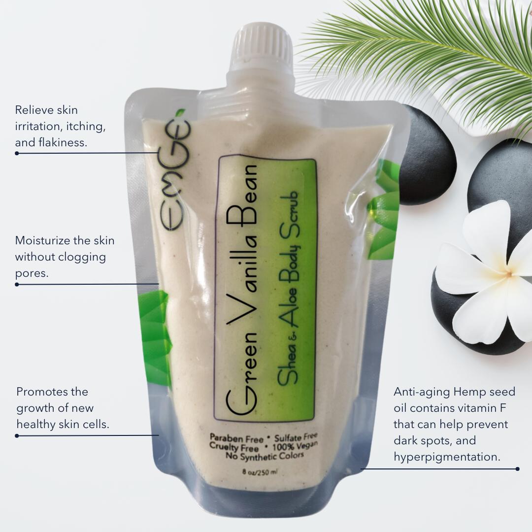 Green Vanilla Bean Body Scrub (8 oz)