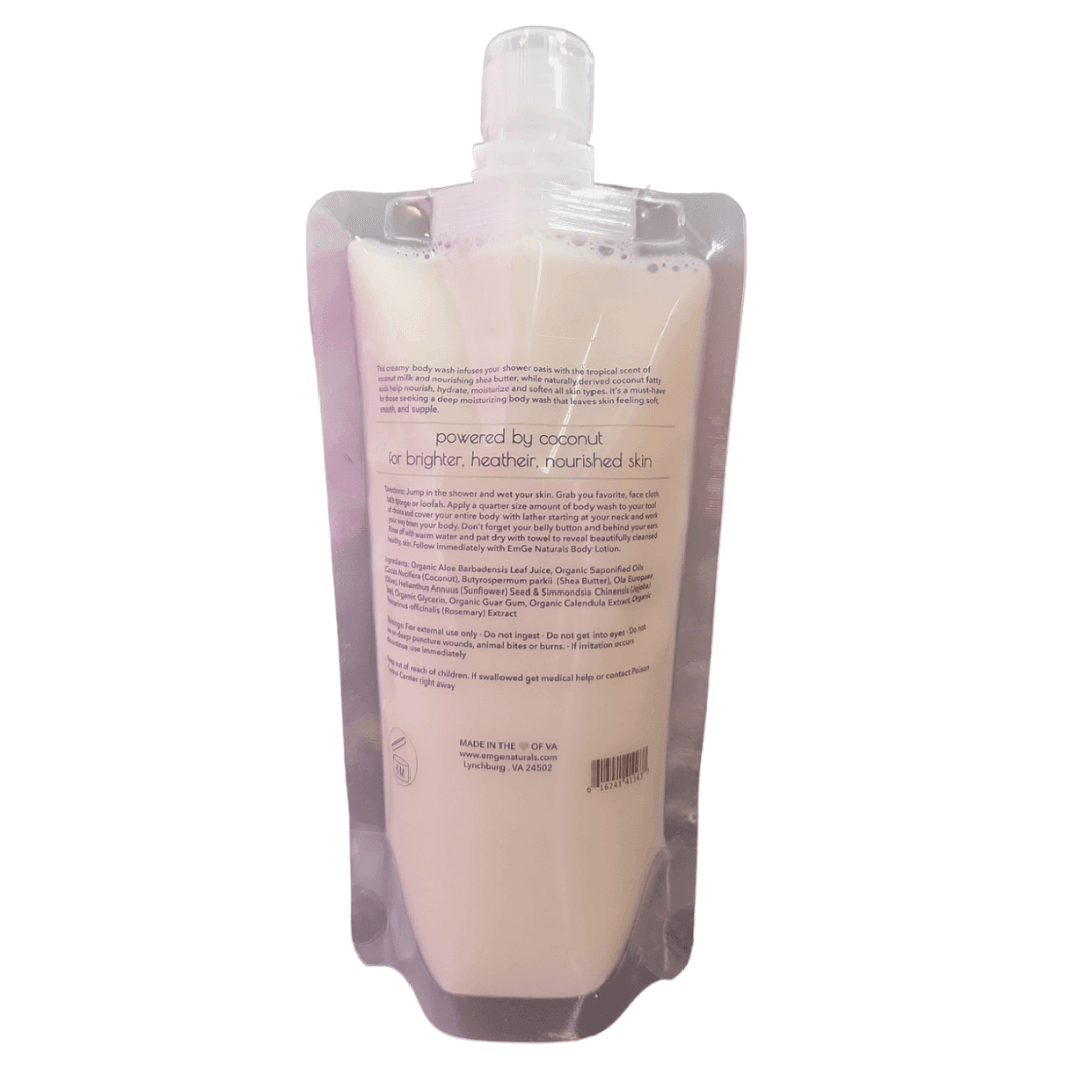 Coconut Milk Body Wash - EmGe Naturals