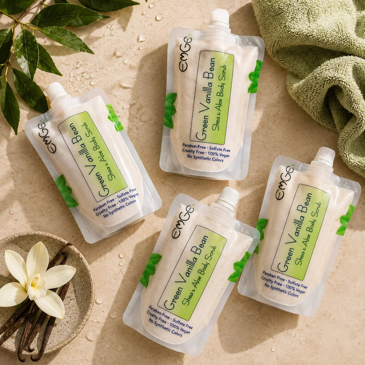 Green Vanilla Bean Body Scrub