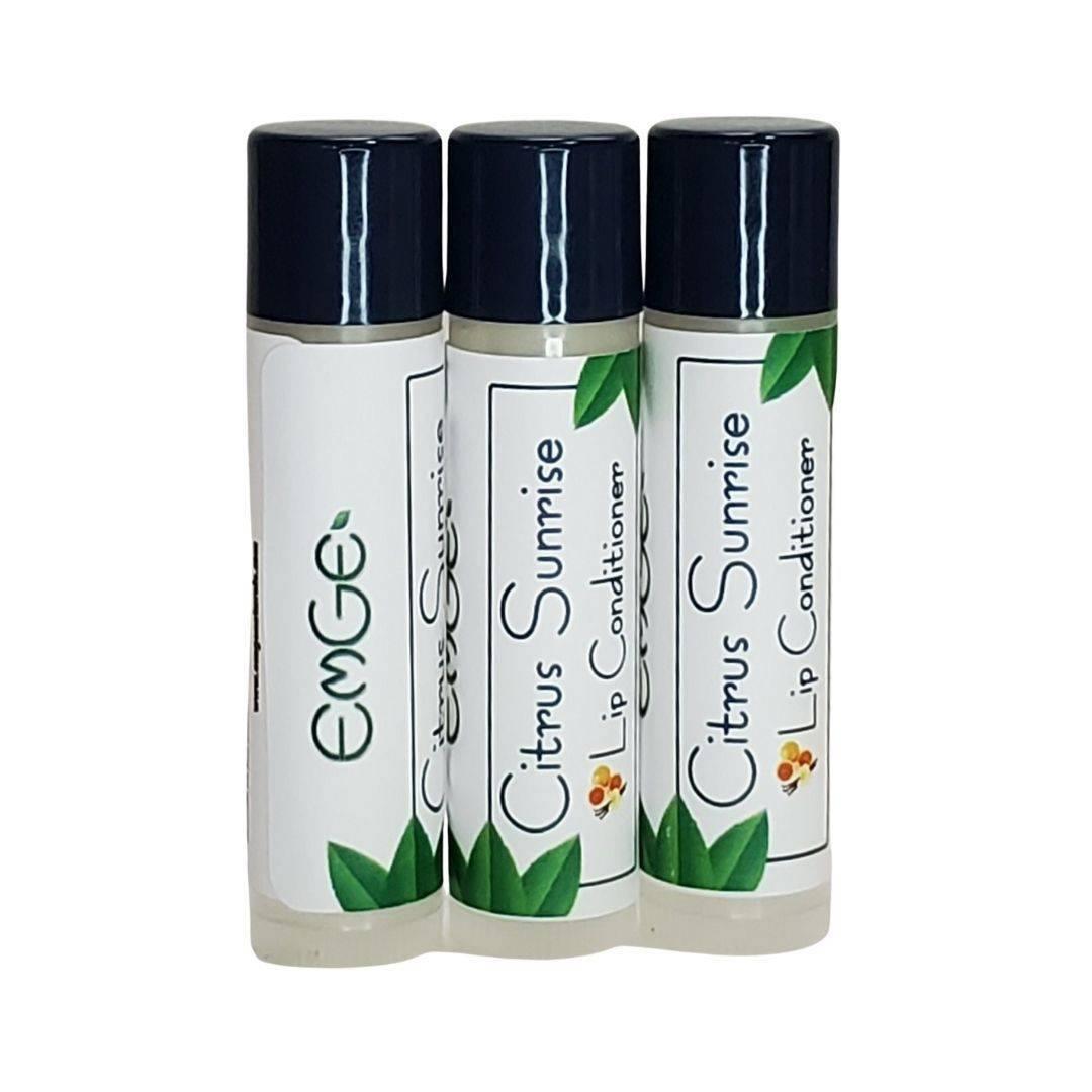 Citrus Sunrise Lip Conditioner 3-Pack - EmGe Naturals