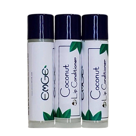Coconut Lip Conditioner 3-Pack - EmGe Naturals